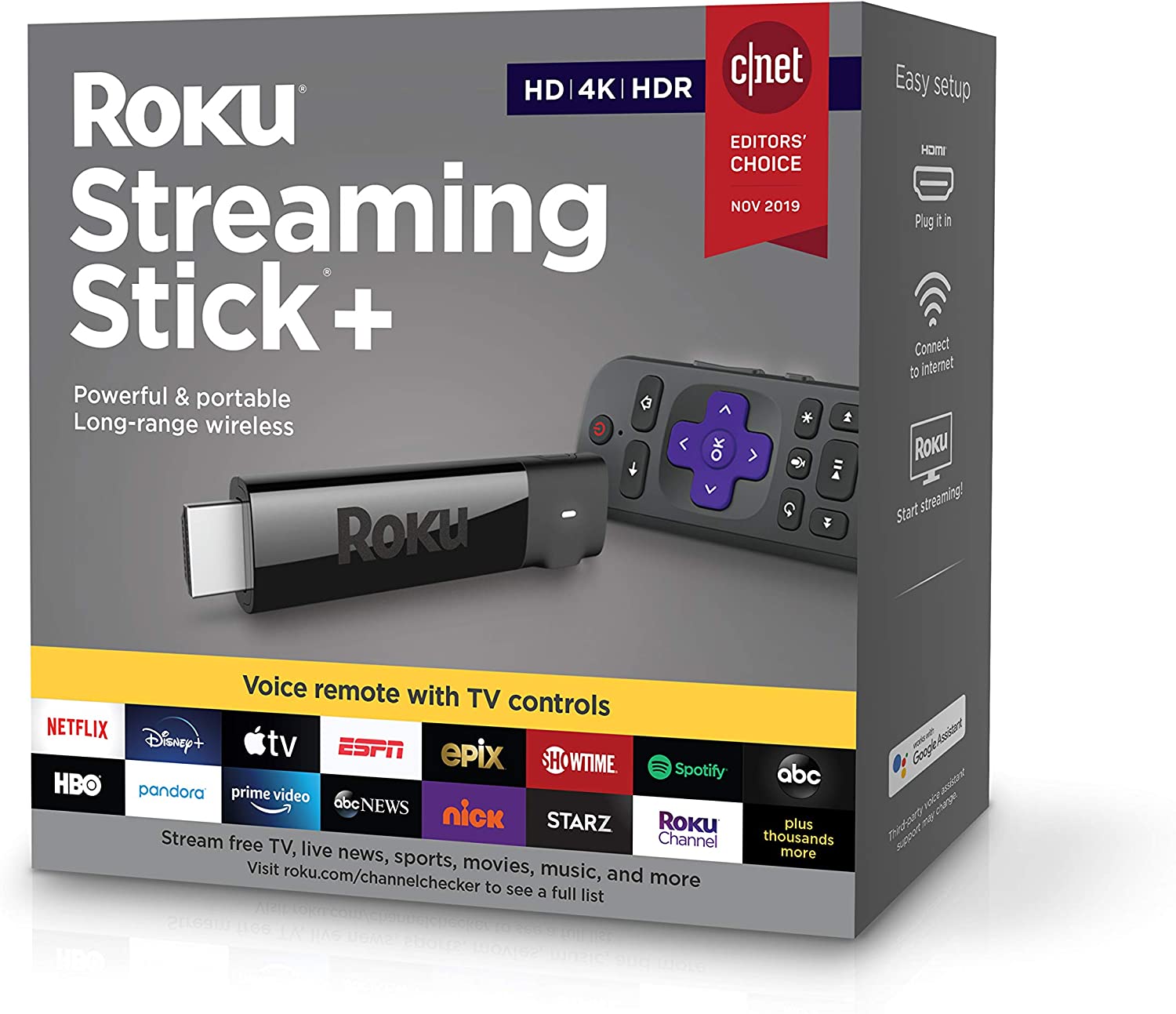 Roku Streaming Stick+ (HD/4K/HDR)