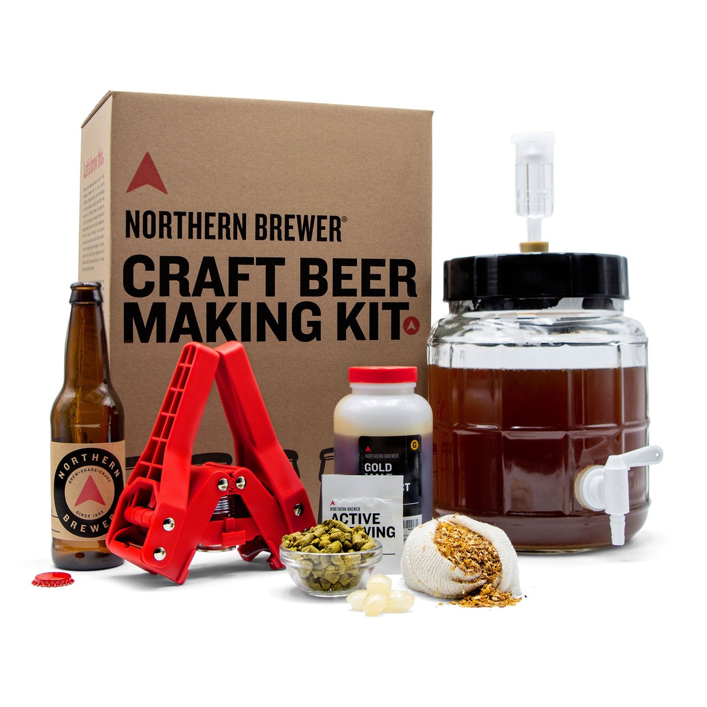 Craft Beer Making Kit with Siphonless Fermenter