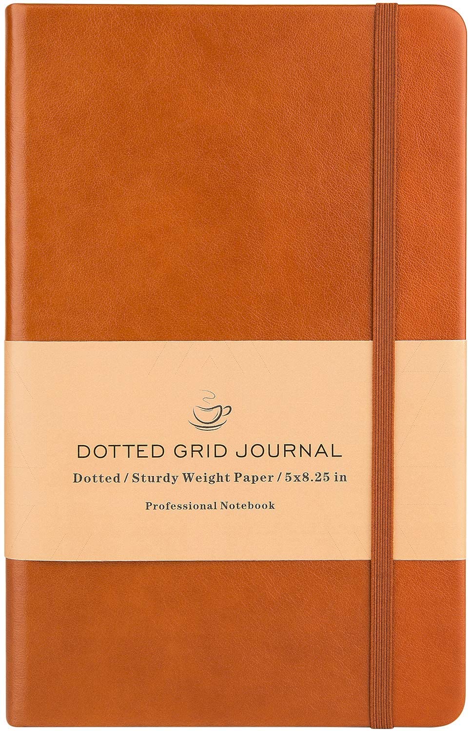 Dotted Leather Grid Journaling Notebook