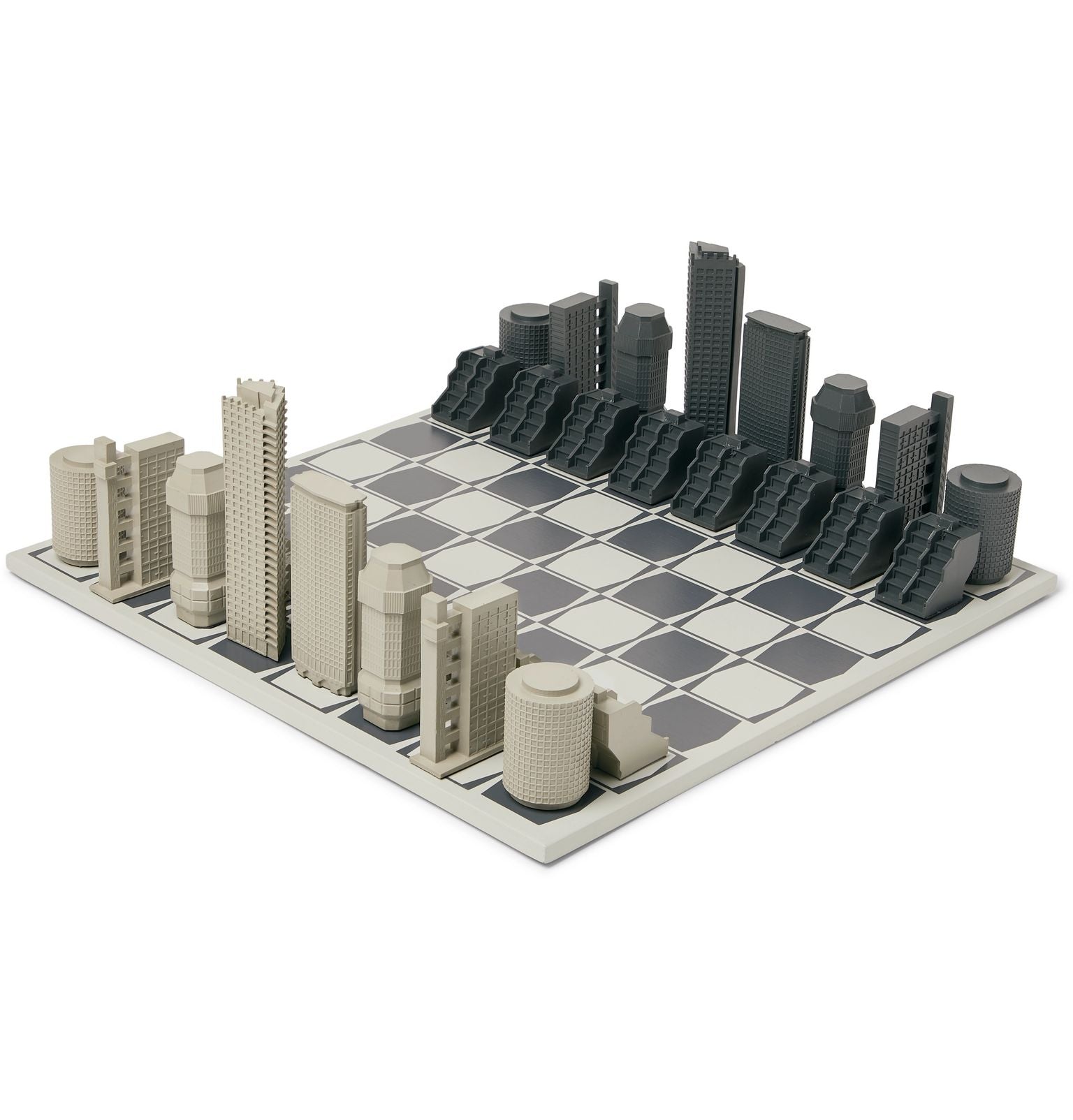 Skyline Chess: London Brutalist Edition Resin and Wood Chess Set